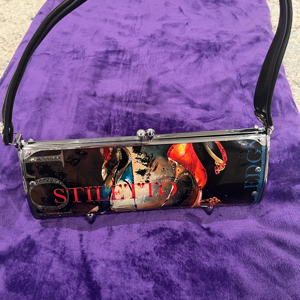 Little Earth Black and Vibrant Clutch